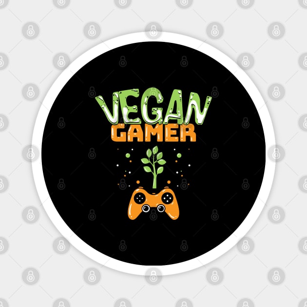 Vegan Gamer Magnet by maxdax